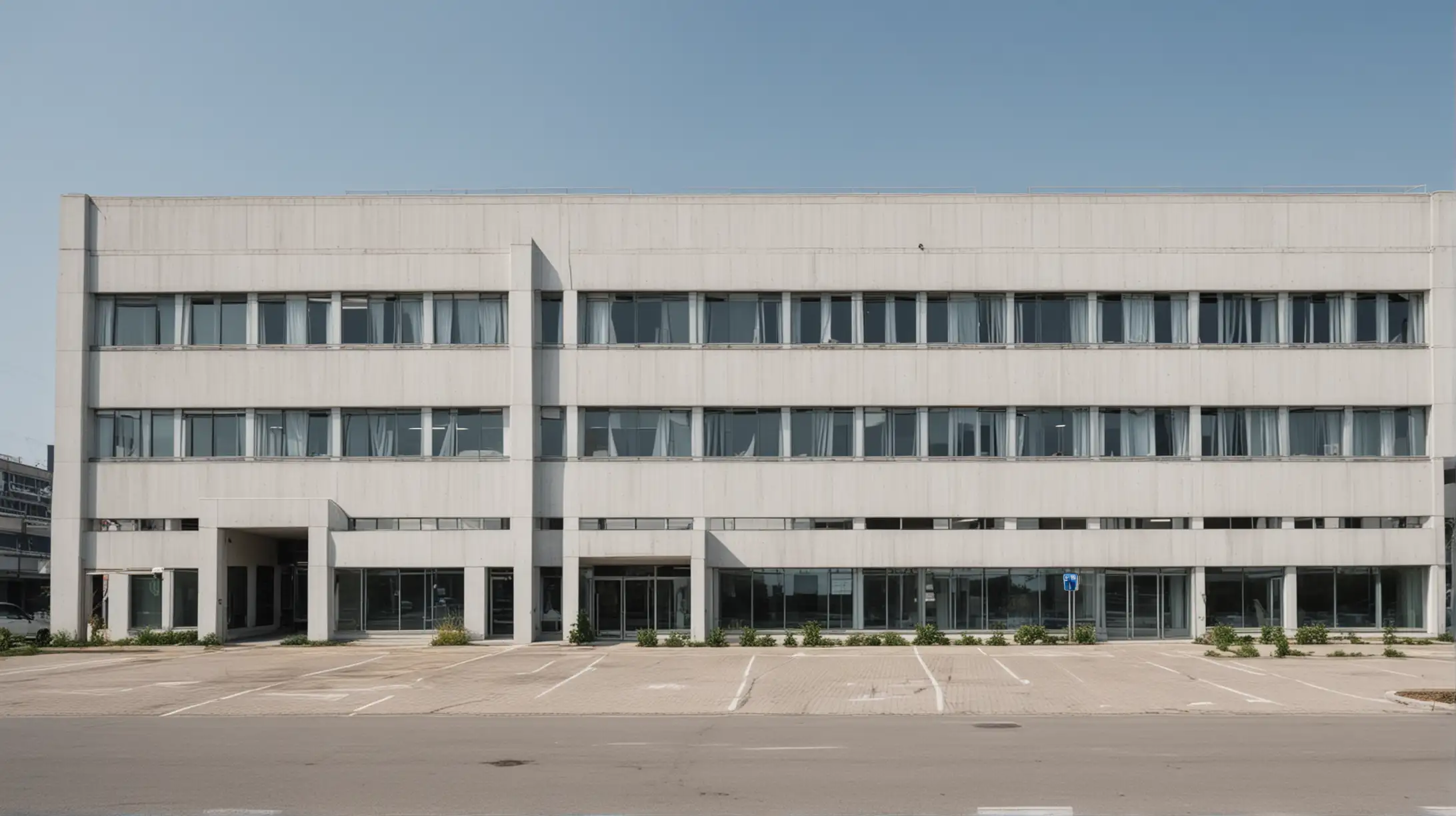 Modern Office Building in the Industrial District