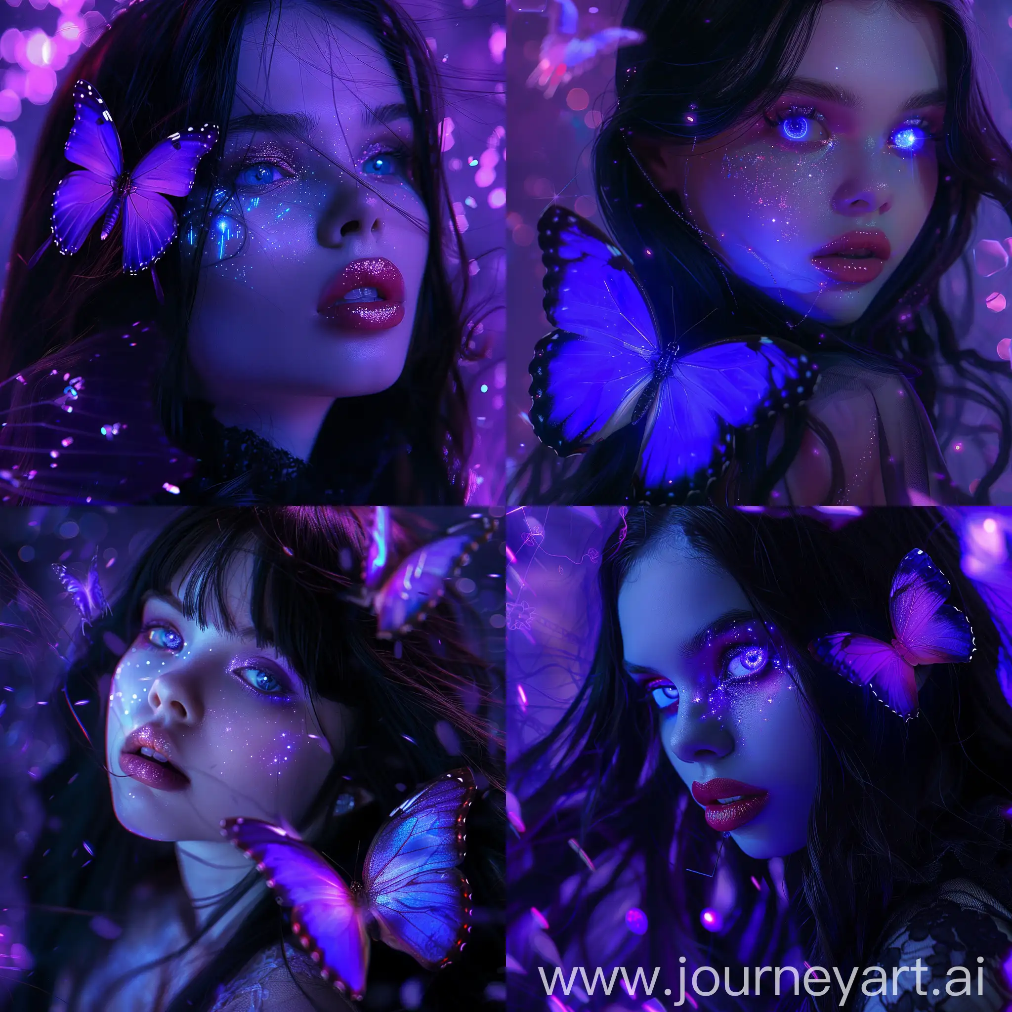 Enchanting-Purple-Butterfly-Girl-Sparkling-Scene-with-Shiny-Hair-and-Cosmic-Eyes