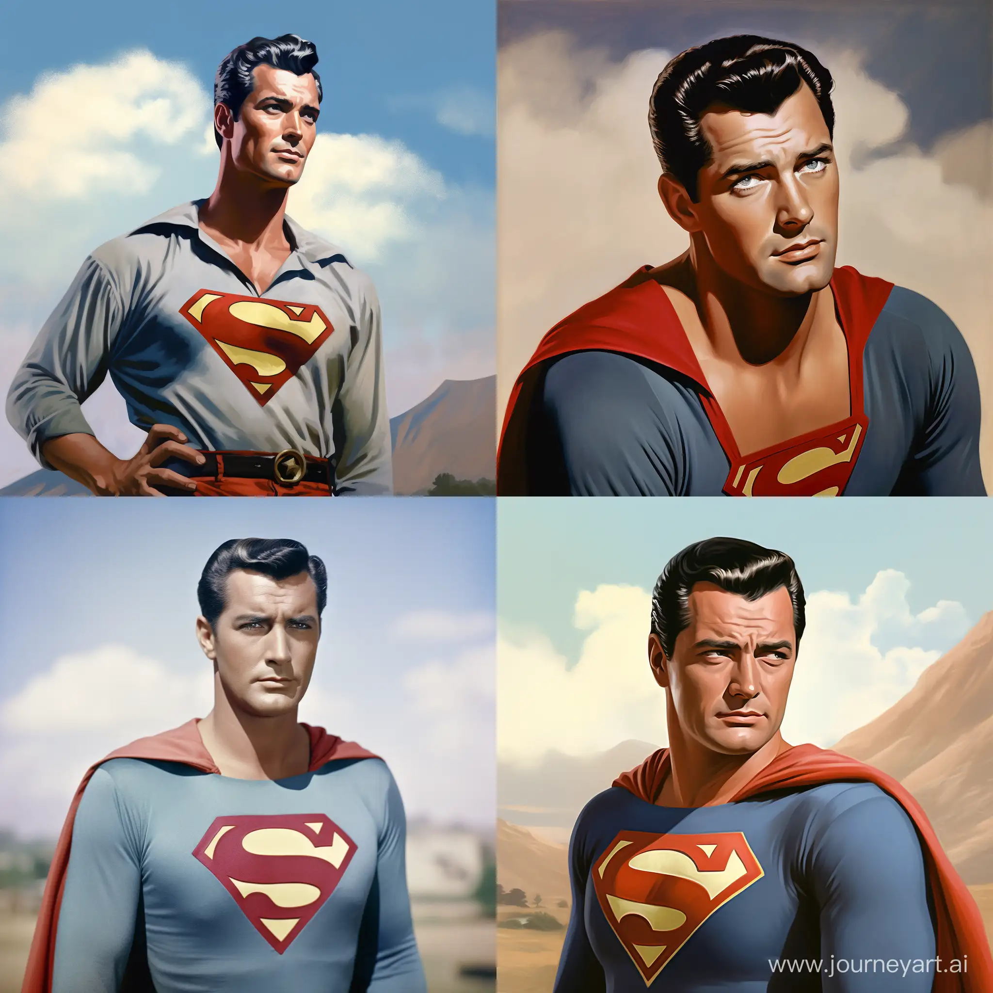 Rock-Hudson-Portrays-Superman-in-Stunning-Artwork