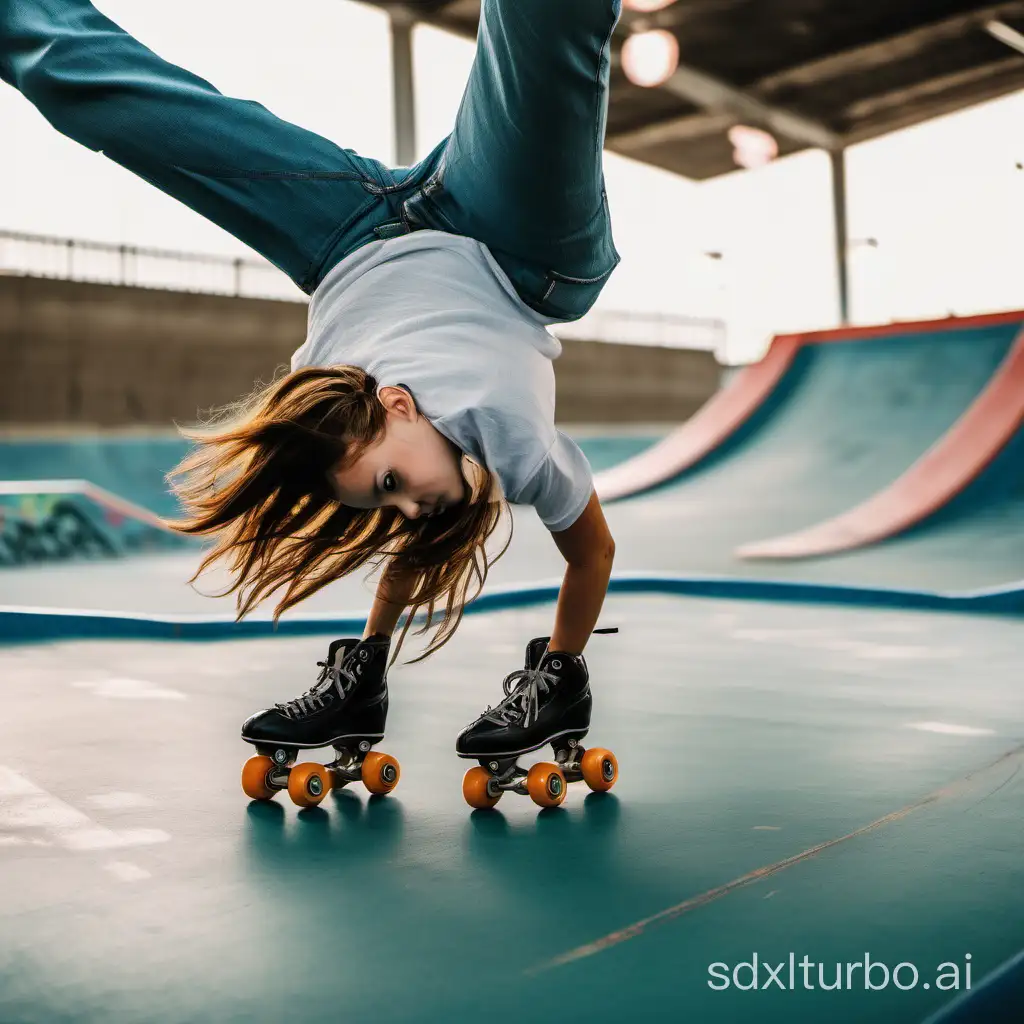 Girl-Performing-FrontFlip-Roller-Skating-Stunt-in-Vibrant-Skatepark