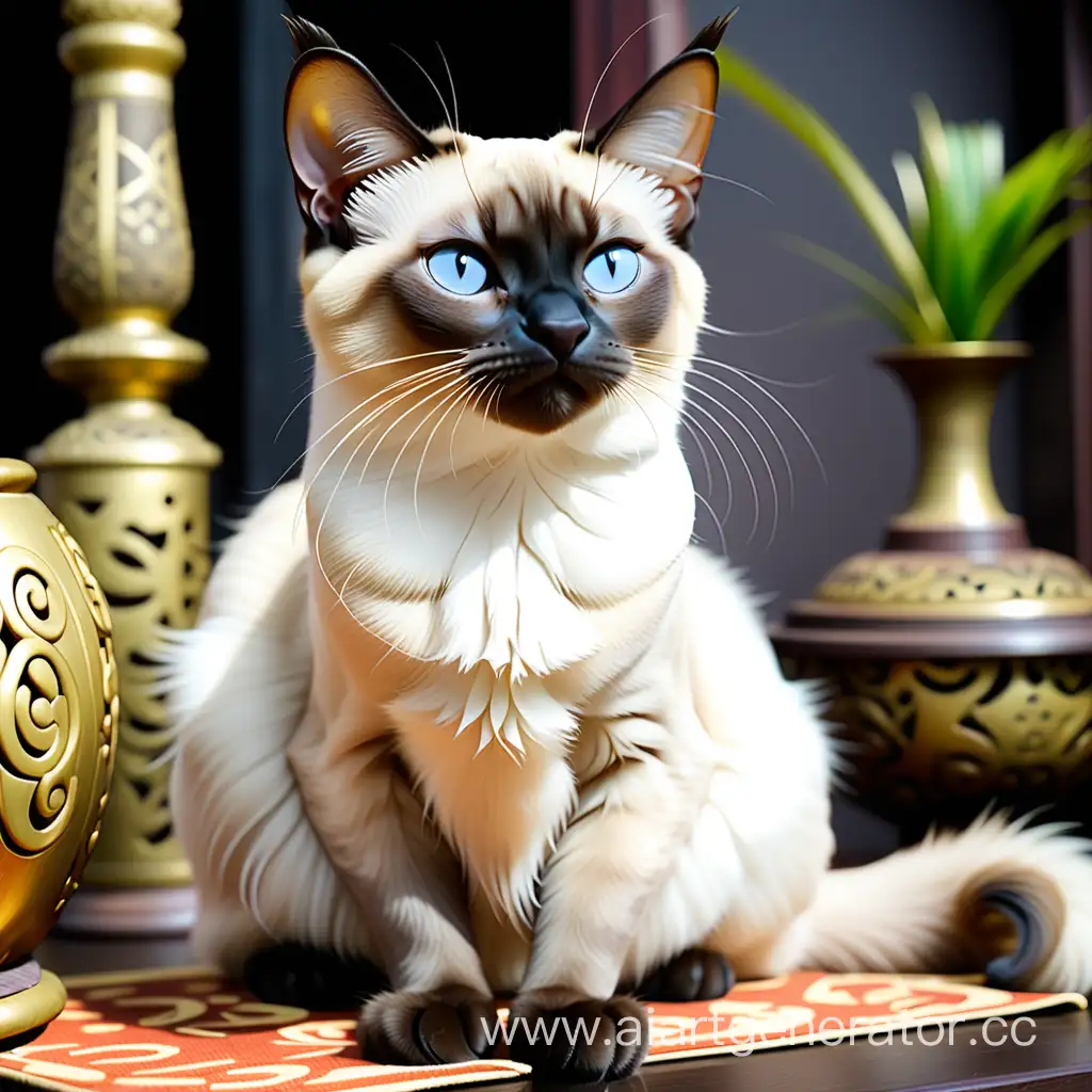 Siamese-Balinese-Cat-in-Opulent-Surroundings