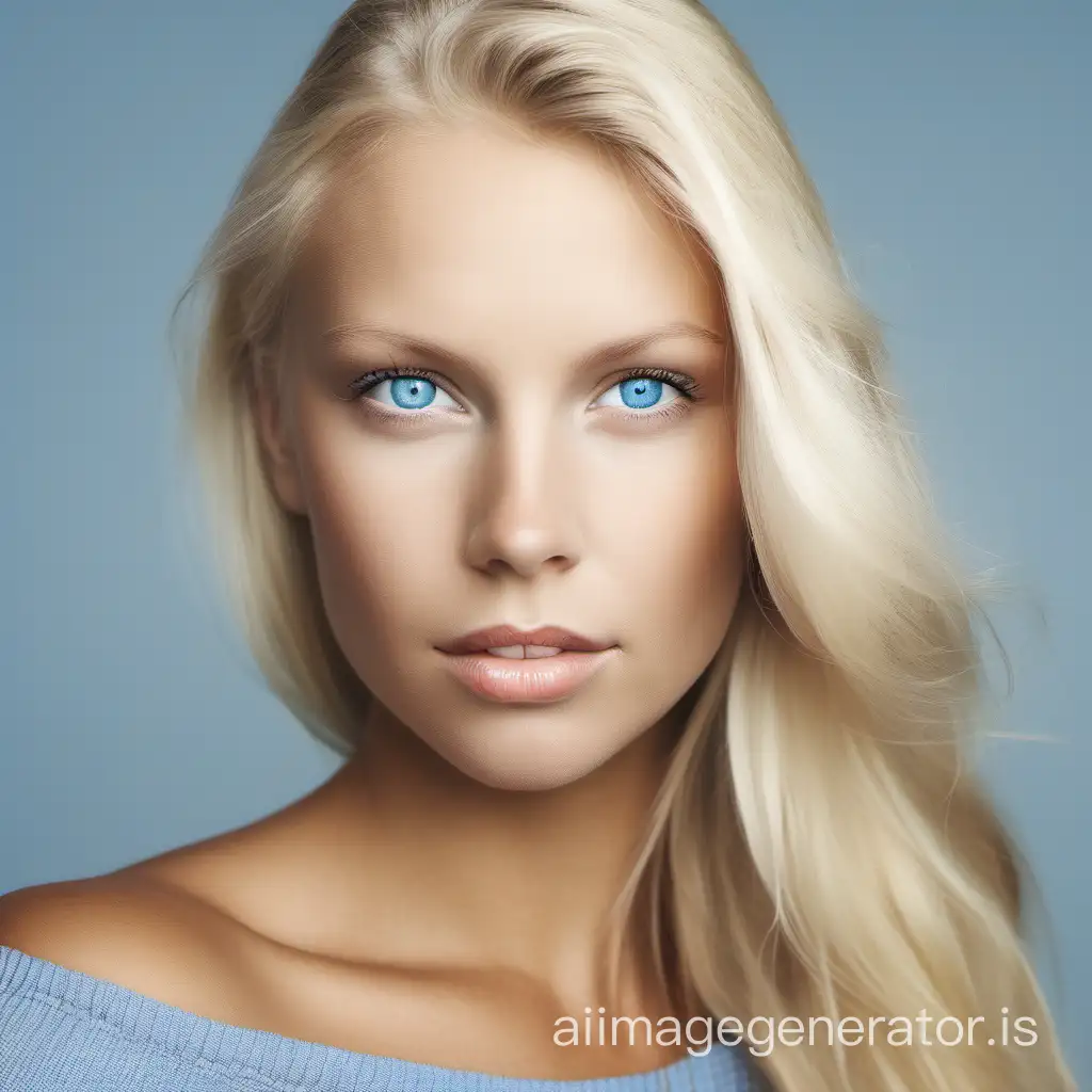 Blonde-Swedish-Woman-with-Blue-Eyes-Portrait