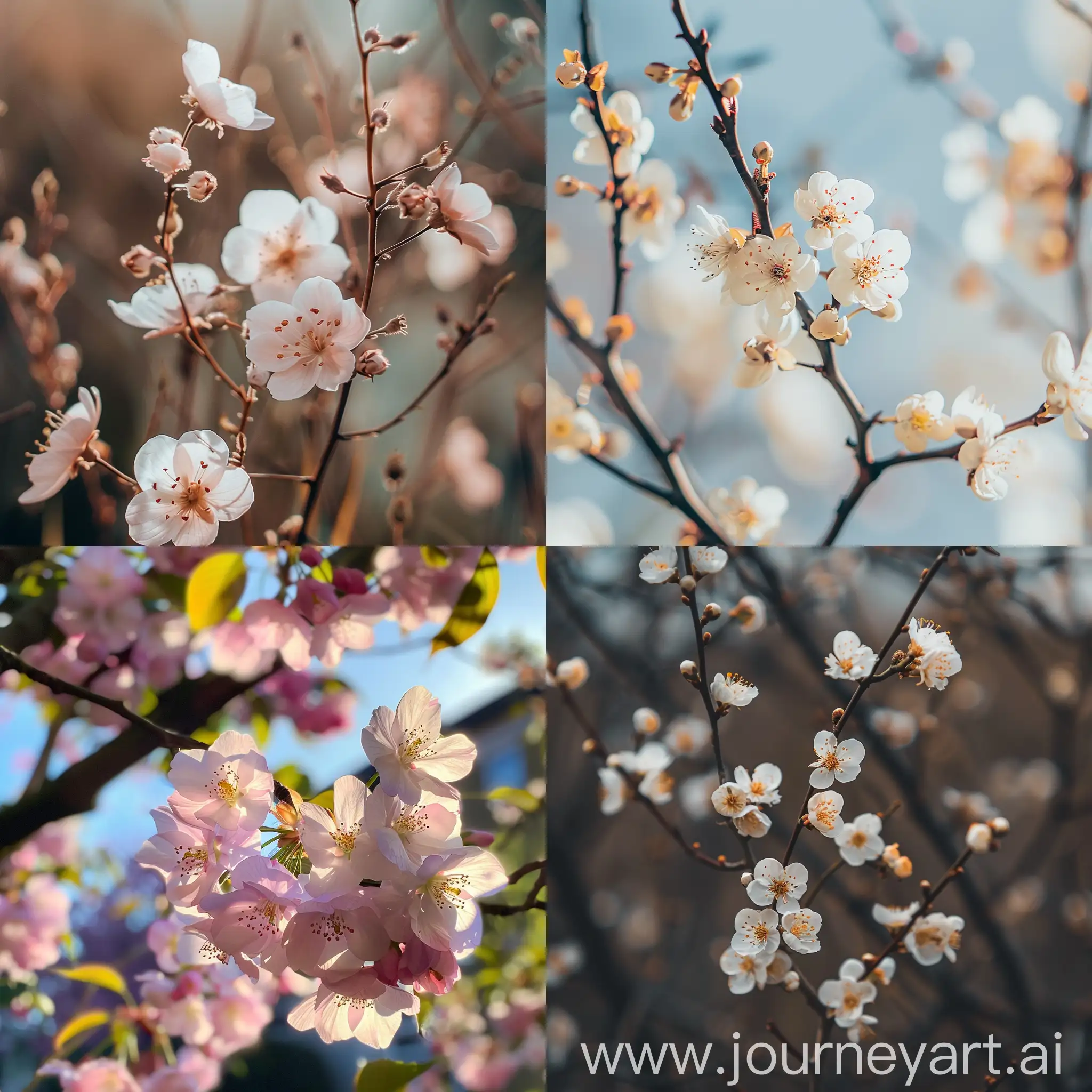 Spring-Garden-Blooms-in-Natural-Light