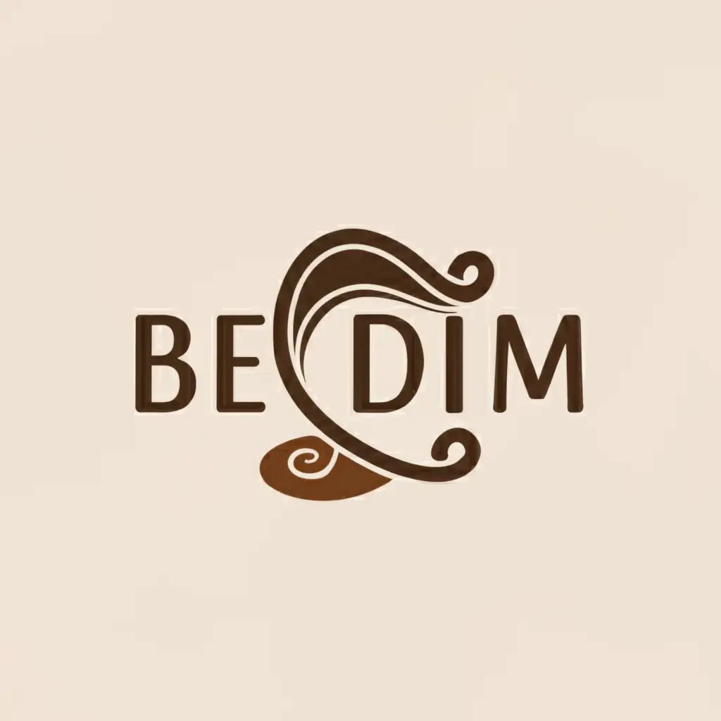 a logo design,with the text "BEL DIM", main symbol:coffee,Moderate,clear background