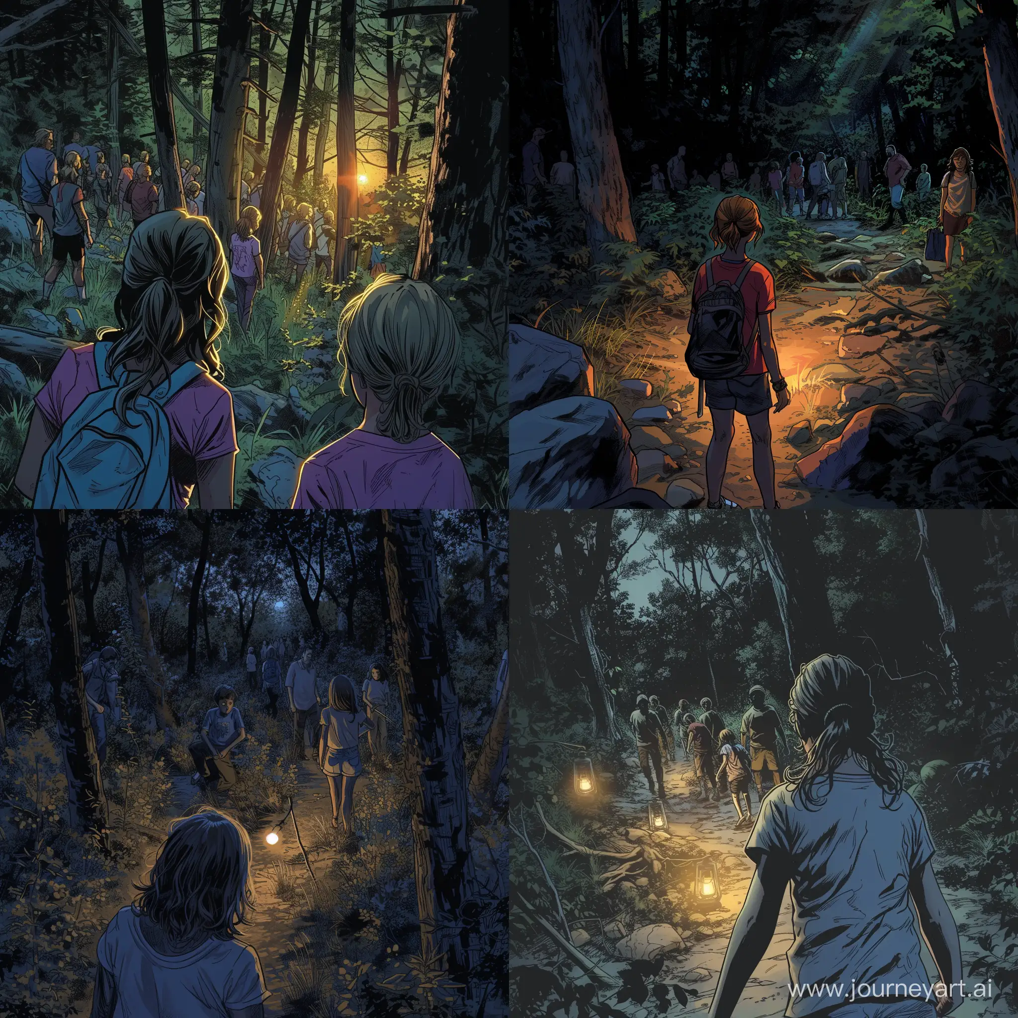 Search-and-Rescue-Mission-in-the-Dark-Woods-Modern-American-Comic-Book-Style