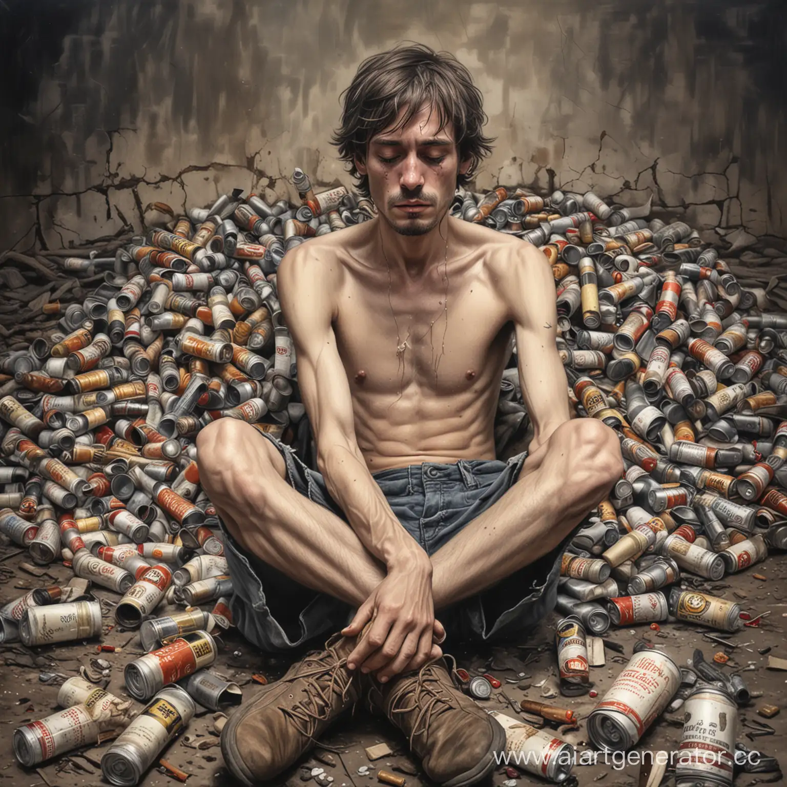 Depiction-of-Addiction-Despair-and-Isolation-in-Substance-Abuse
