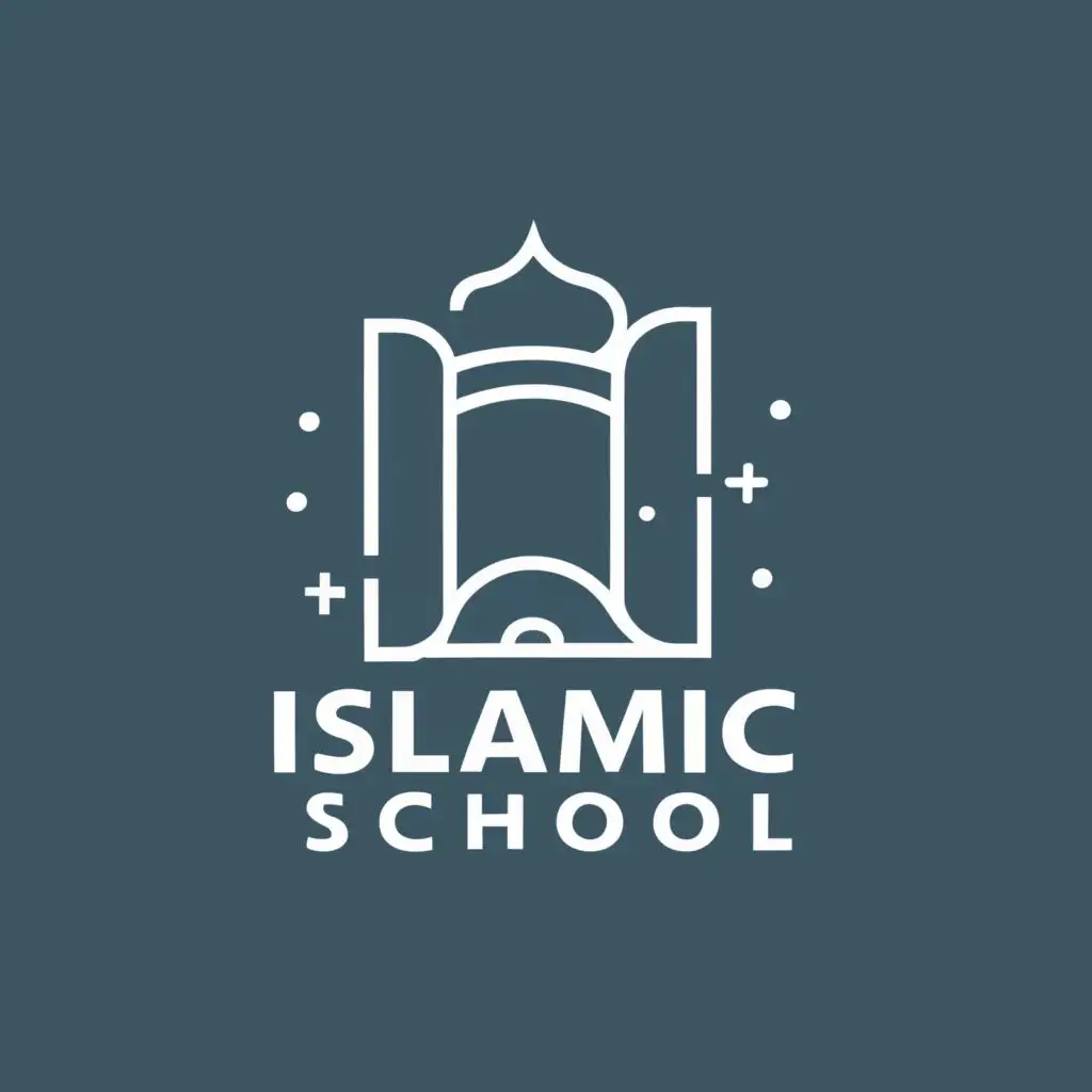 logo, Islami books and professional school logo, with the text "Islamic school logo", typography, be used in Religious industry