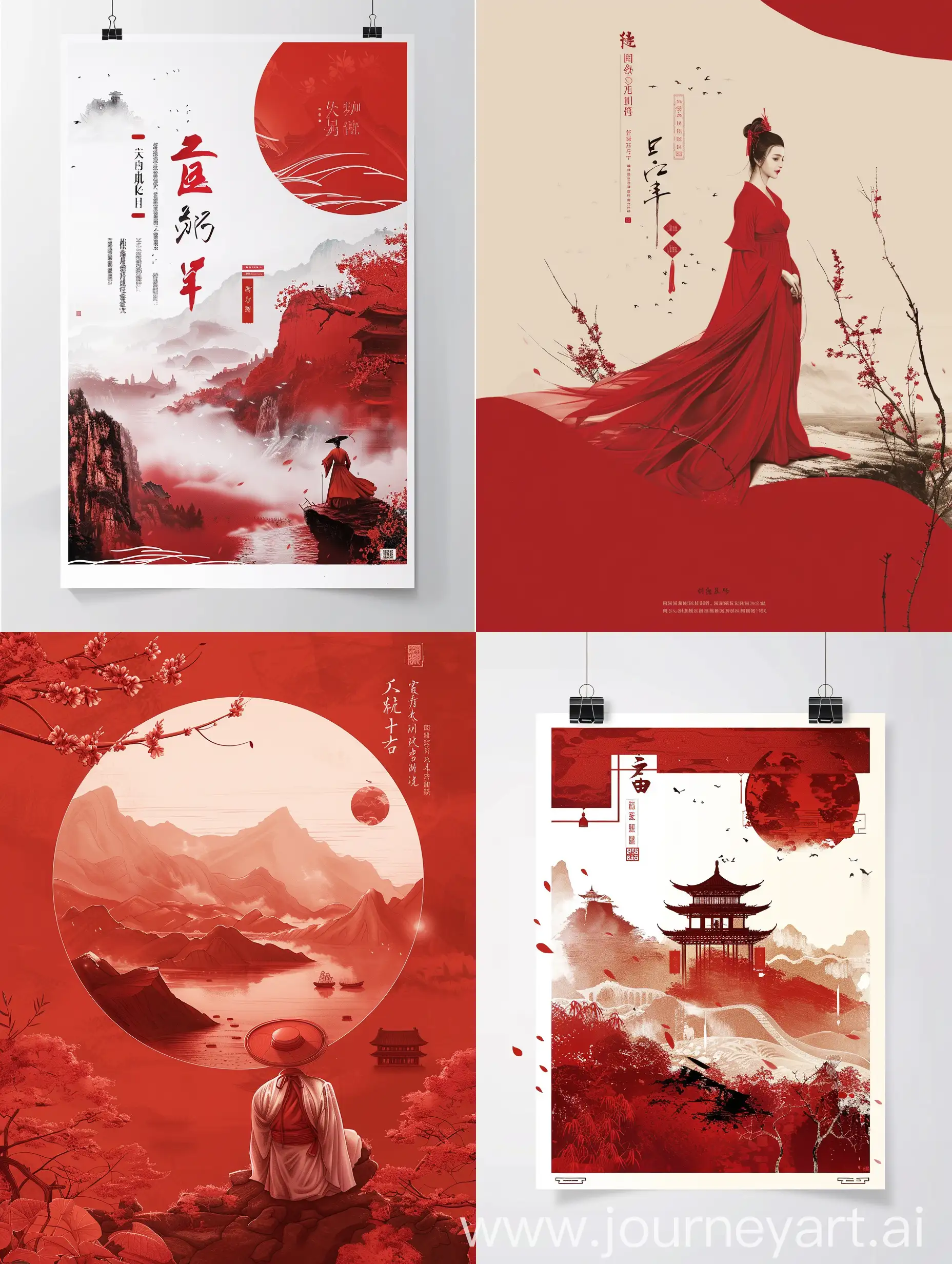 Modern-Chinese-Progress-Redthemed-Masterful-Poster-Design