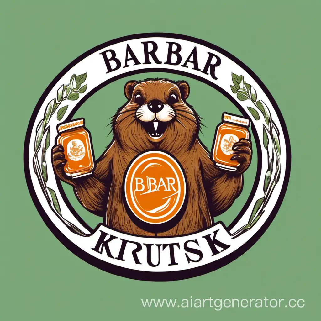 Irkutsk-Bar-Logo-Beaver-Holding-Marmalade-Coat-of-Arms