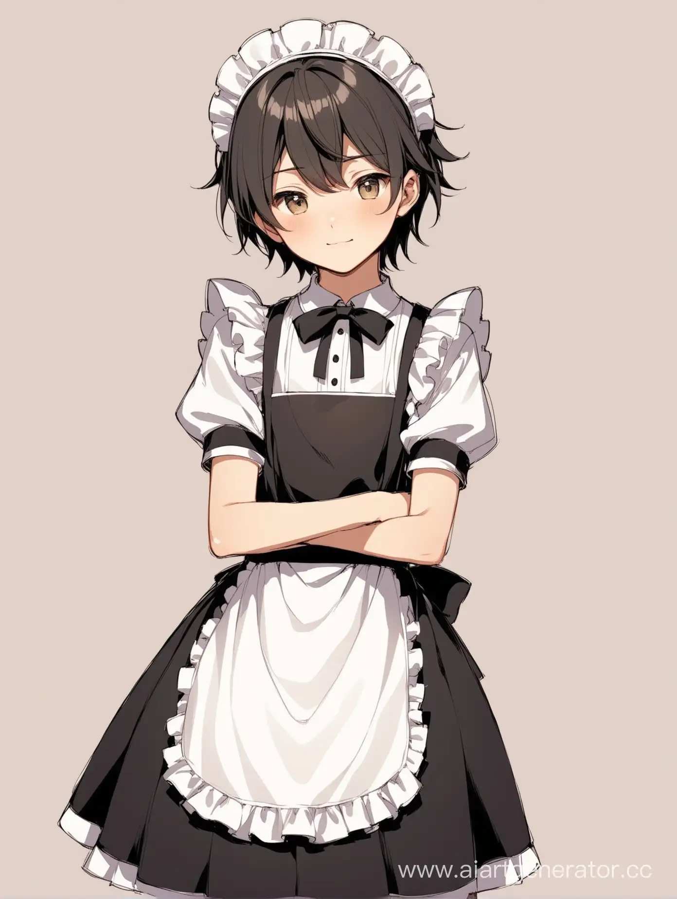Maid-Costume-Worn-by-a-13YearOld-Feminine-Boy