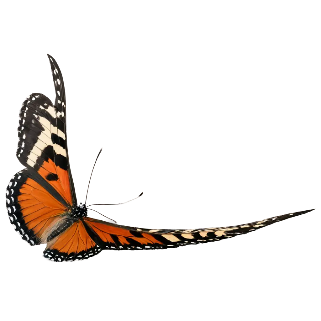 a butterfly in flight