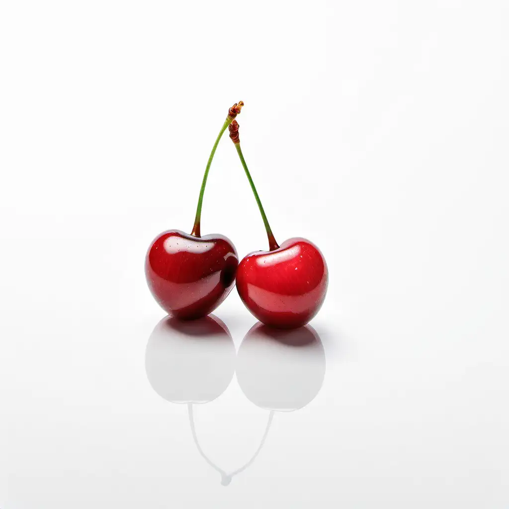 Cherries fruits cherry aesthetic background red | Photographic Print