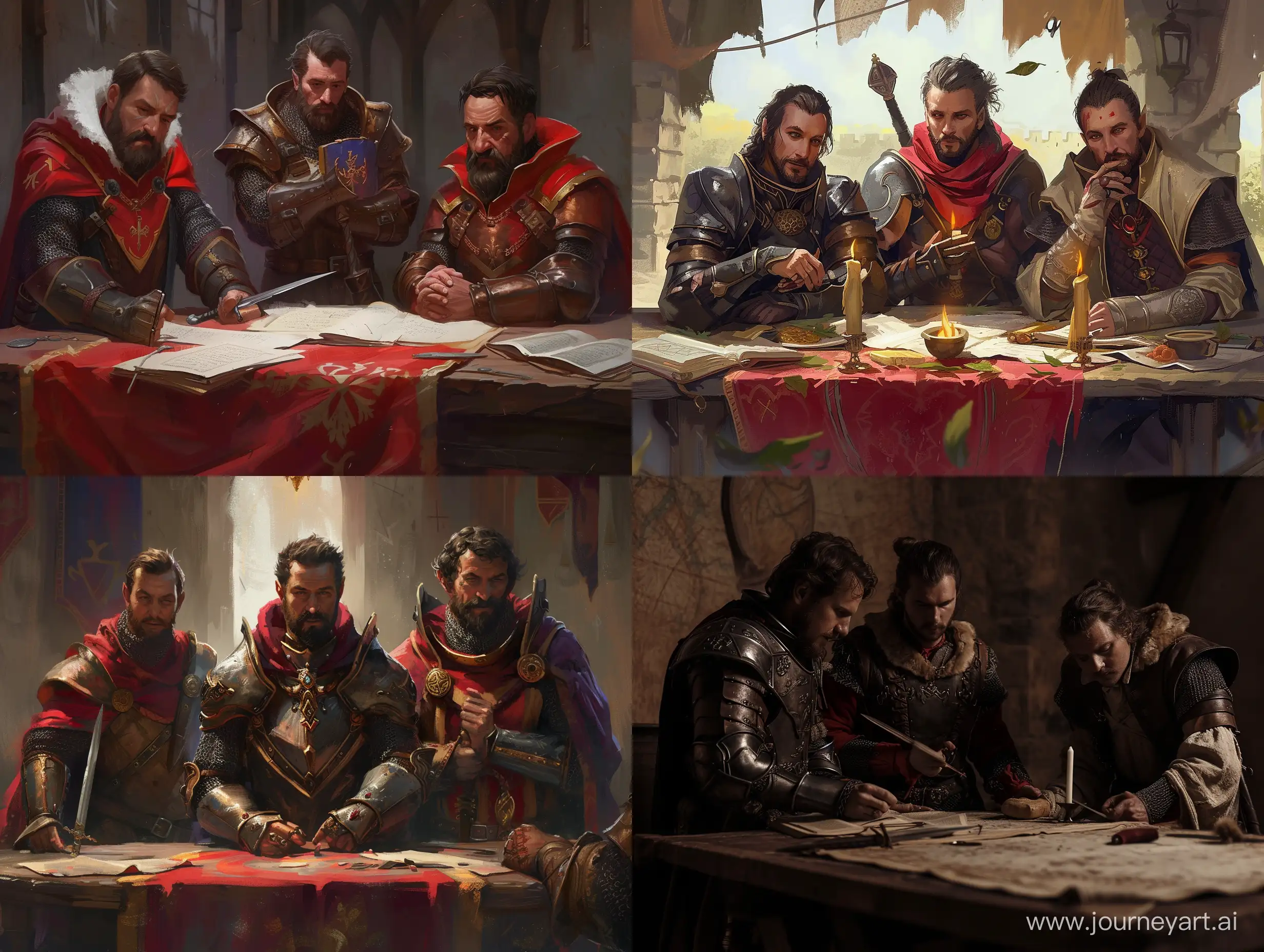 Medieval-Heroes-Strategizing-Around-a-Round-Table