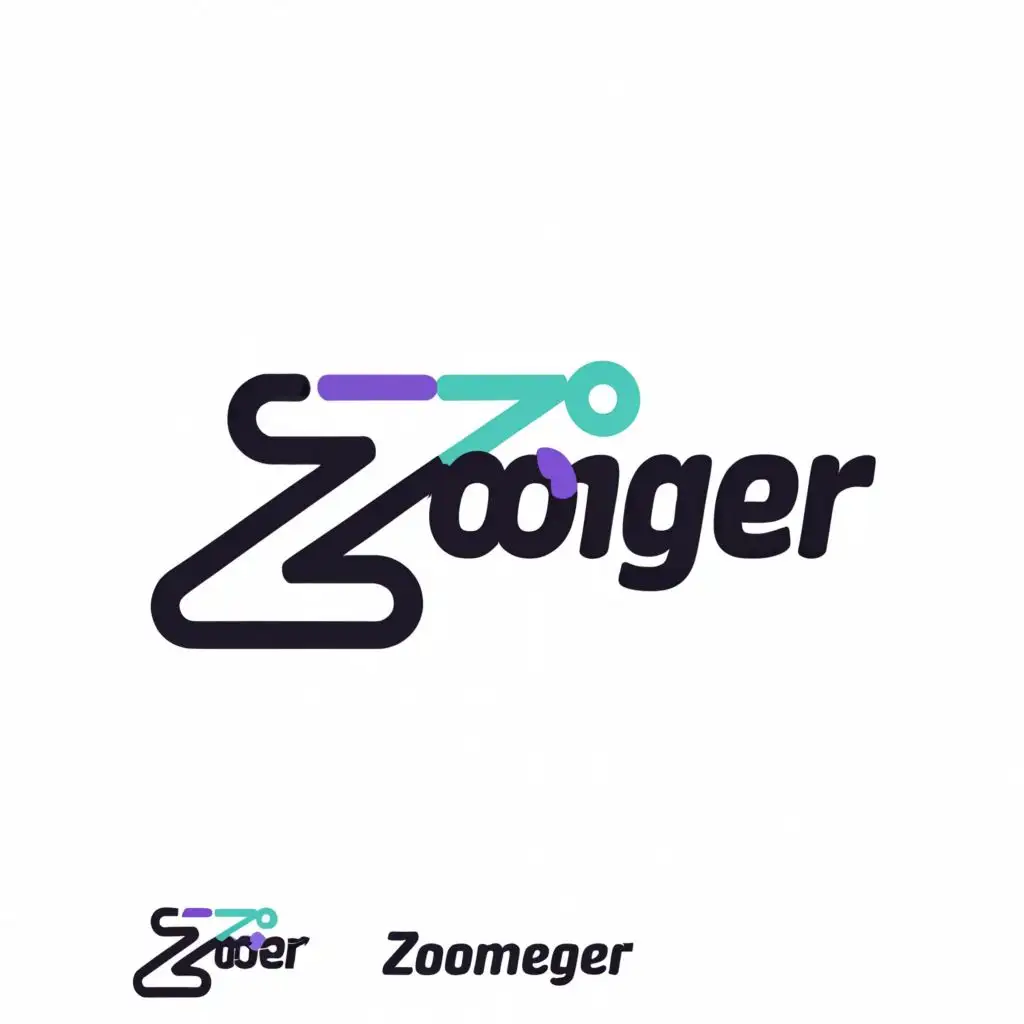 a logo design,with the text "ZOOMGER", main symbol:
 ,complex,clear background