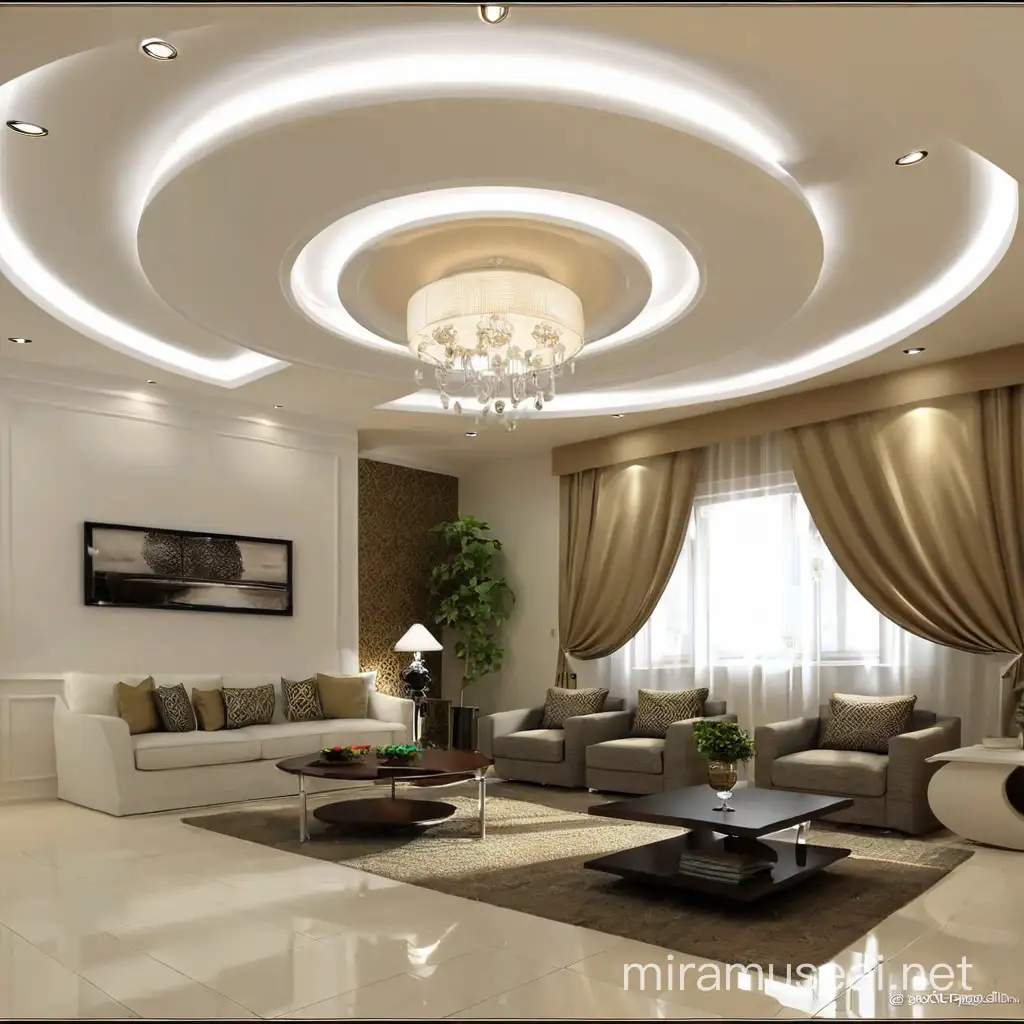 Modernizing Gypsum Ceiling Design with Contemporary Elements