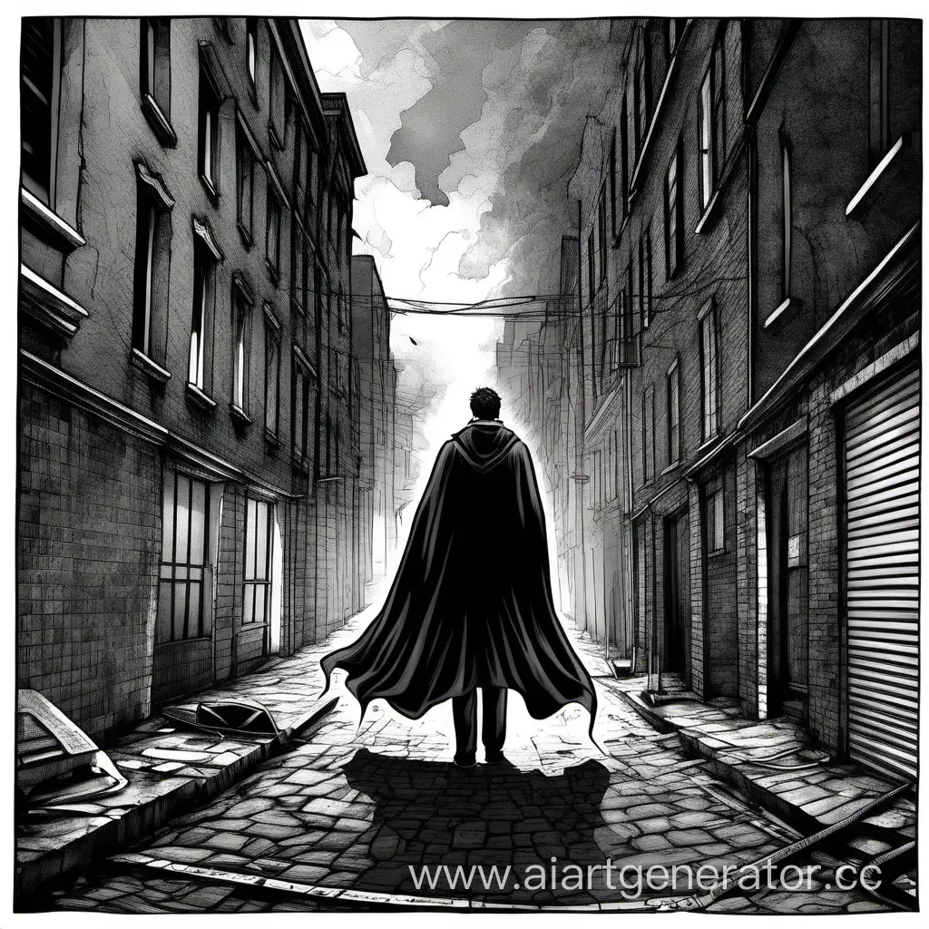 Heroic-Justice-in-the-Shadows-Vigilante-Triumph-on-a-Dark-Street