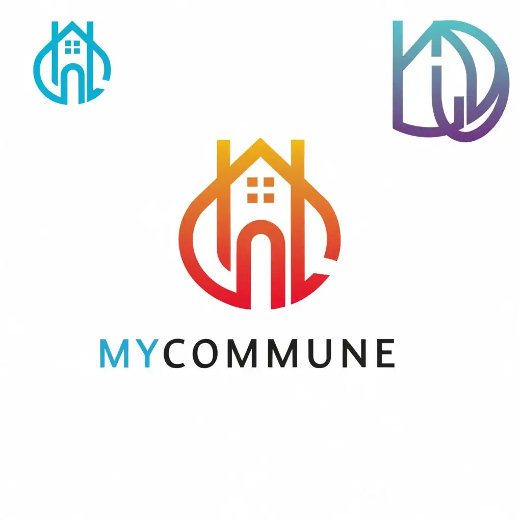 LOGO-Design-For-MyCommune-Minimalistic-Symbol-of-Community-and-Neighborhood-in-Home-Family-Industry