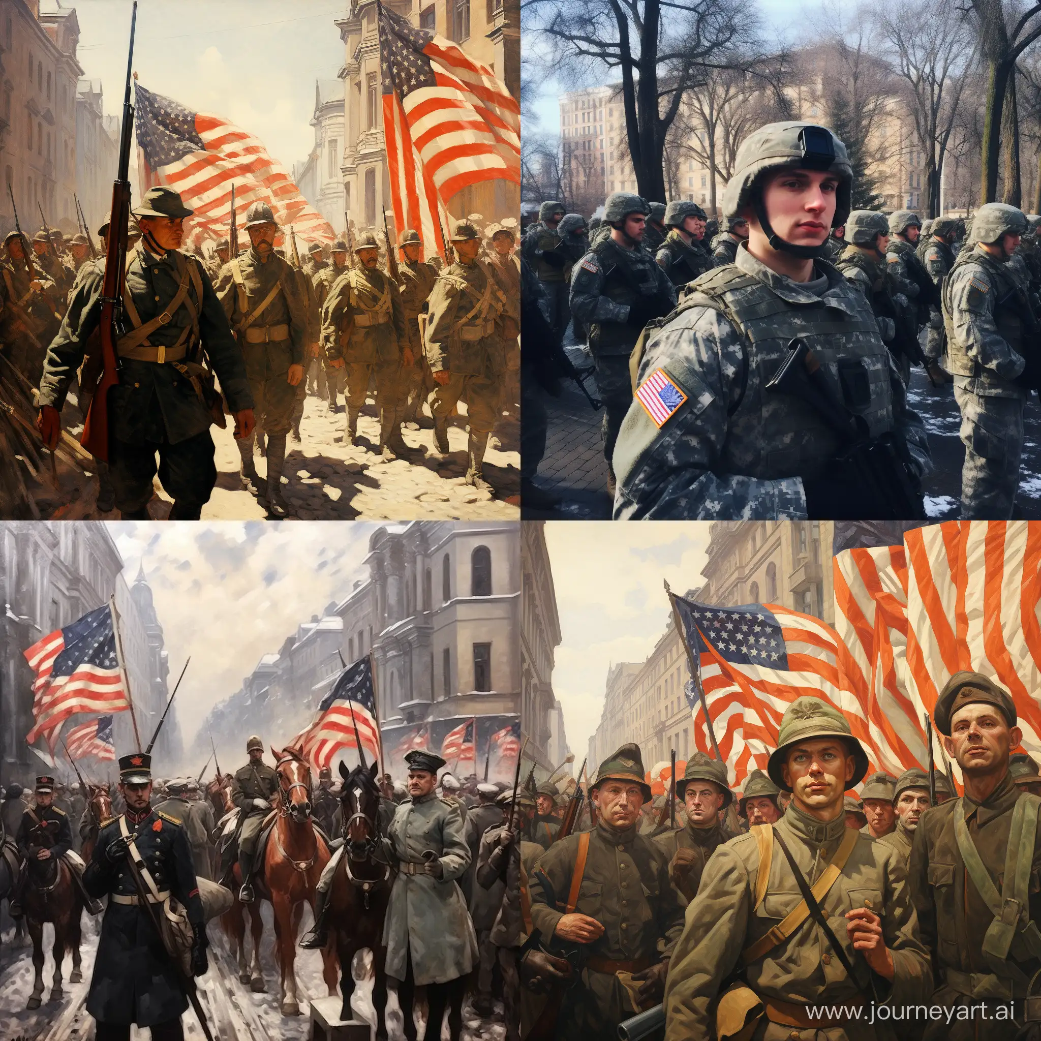 Американская армия в Москве