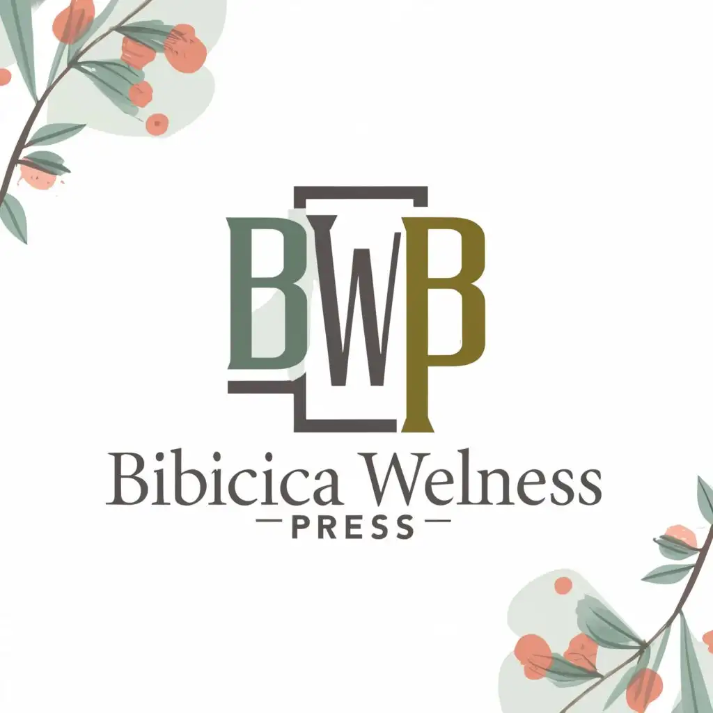 a logo design,with the text "Biblical Wellness Press", main symbol:BWP,Moderate,clear background