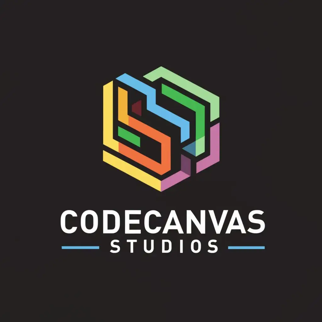a logo design,with the text "CodeCanvas Studios", main symbol:Computer,Moderate,be used in Technology industry,clear background