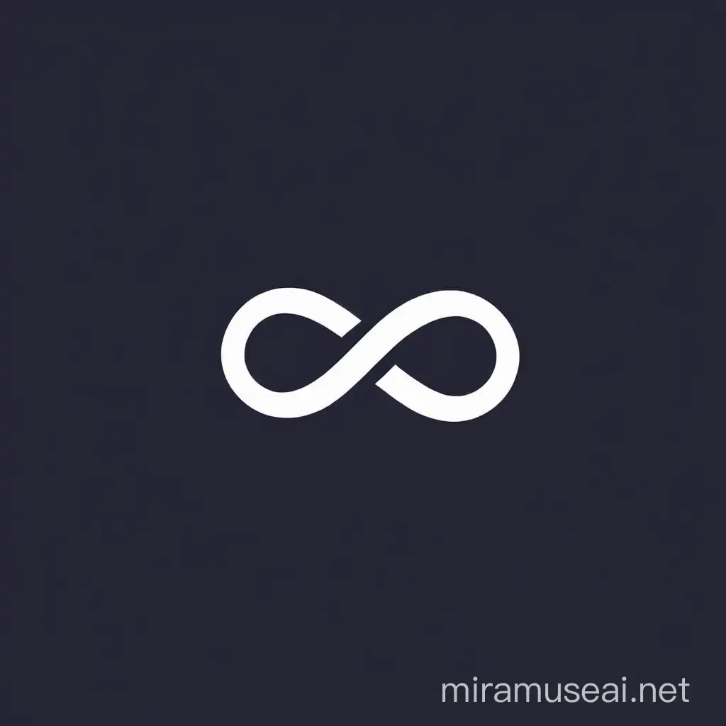 Abstract Infinity Symbol in Dynamic Colors