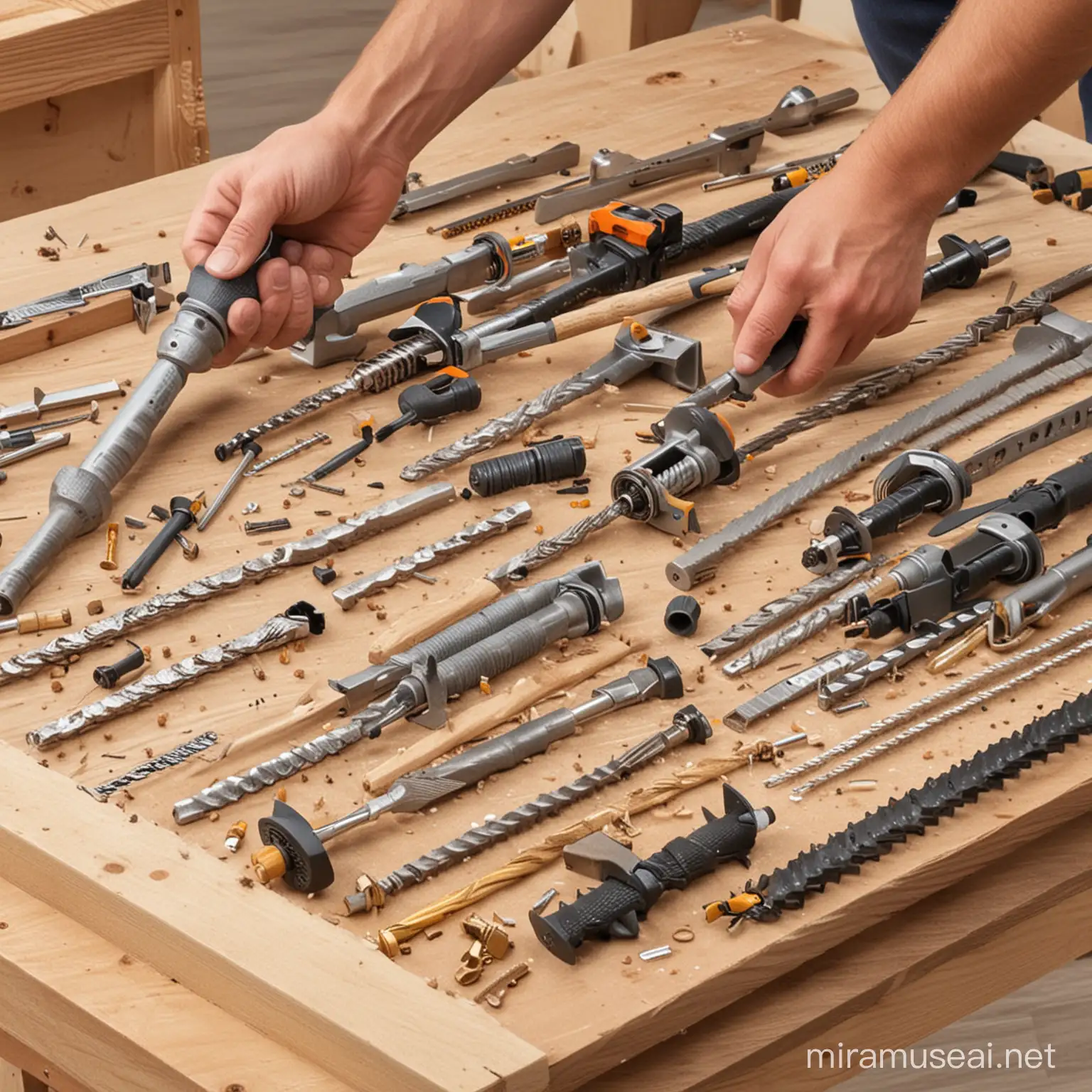 Woodworking Tools Crafting with Saws Hammers and Drills