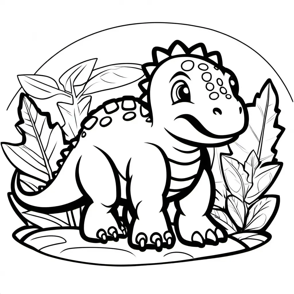 Simple-Black-and-White-Triceratops-Dinosaur-Coloring-Page