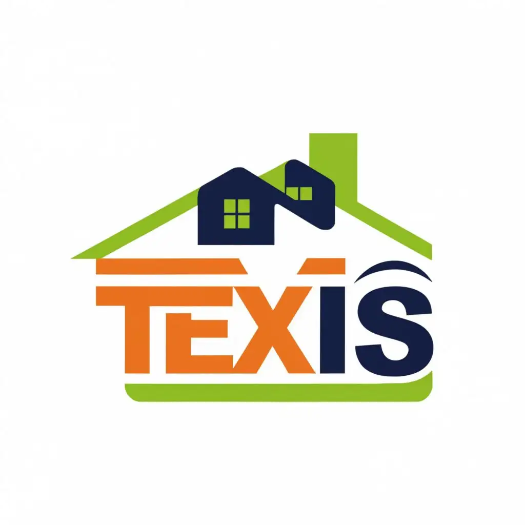 logo, Supermarket, with the text "Texis", typography, be used in Real Estate industry