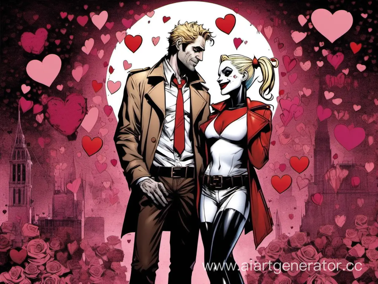 john constantine and Harley Quinn valentine's day