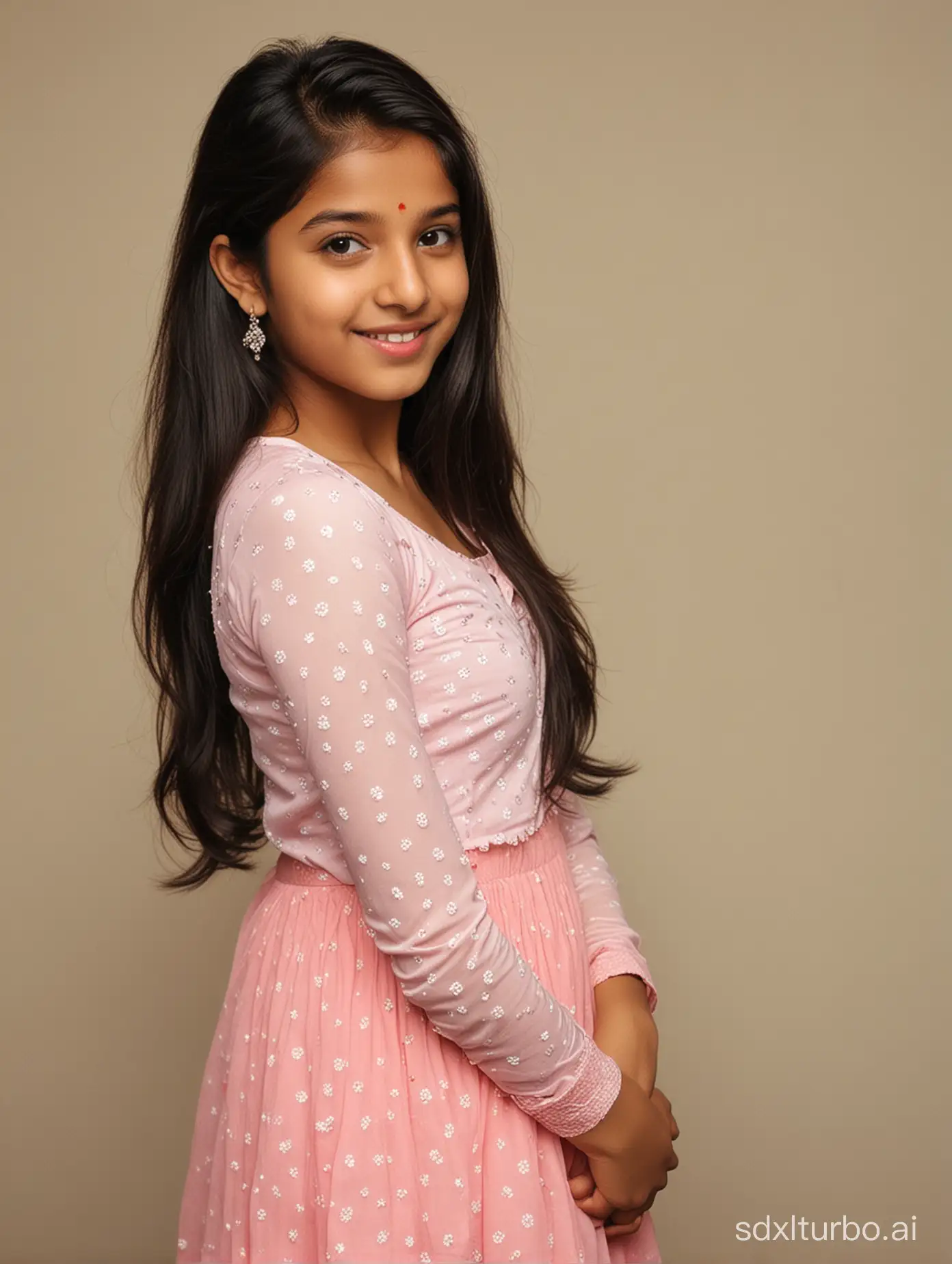 Indian-Teenage-Girl-Modeling-for-Photograph