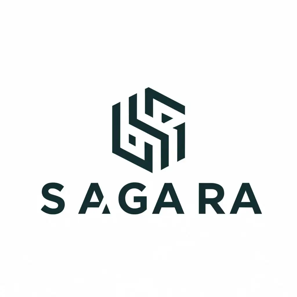 a logo design,with the text "SAGARA", main symbol:S,Moderate,be used in Construction industry,clear background