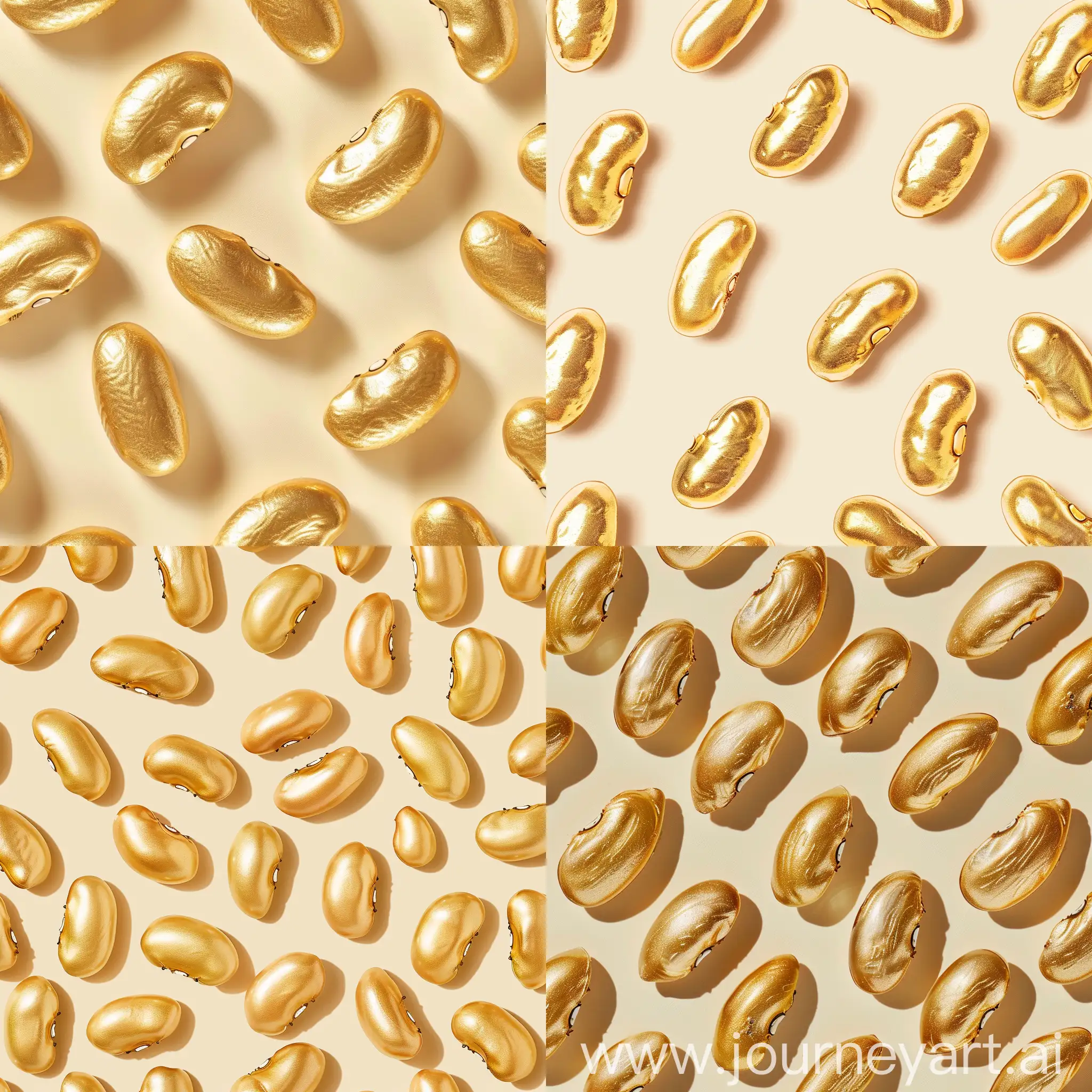 生成一张带有文字"金豆商品管理系统"的图片，带有金豆图案，浅色系风格