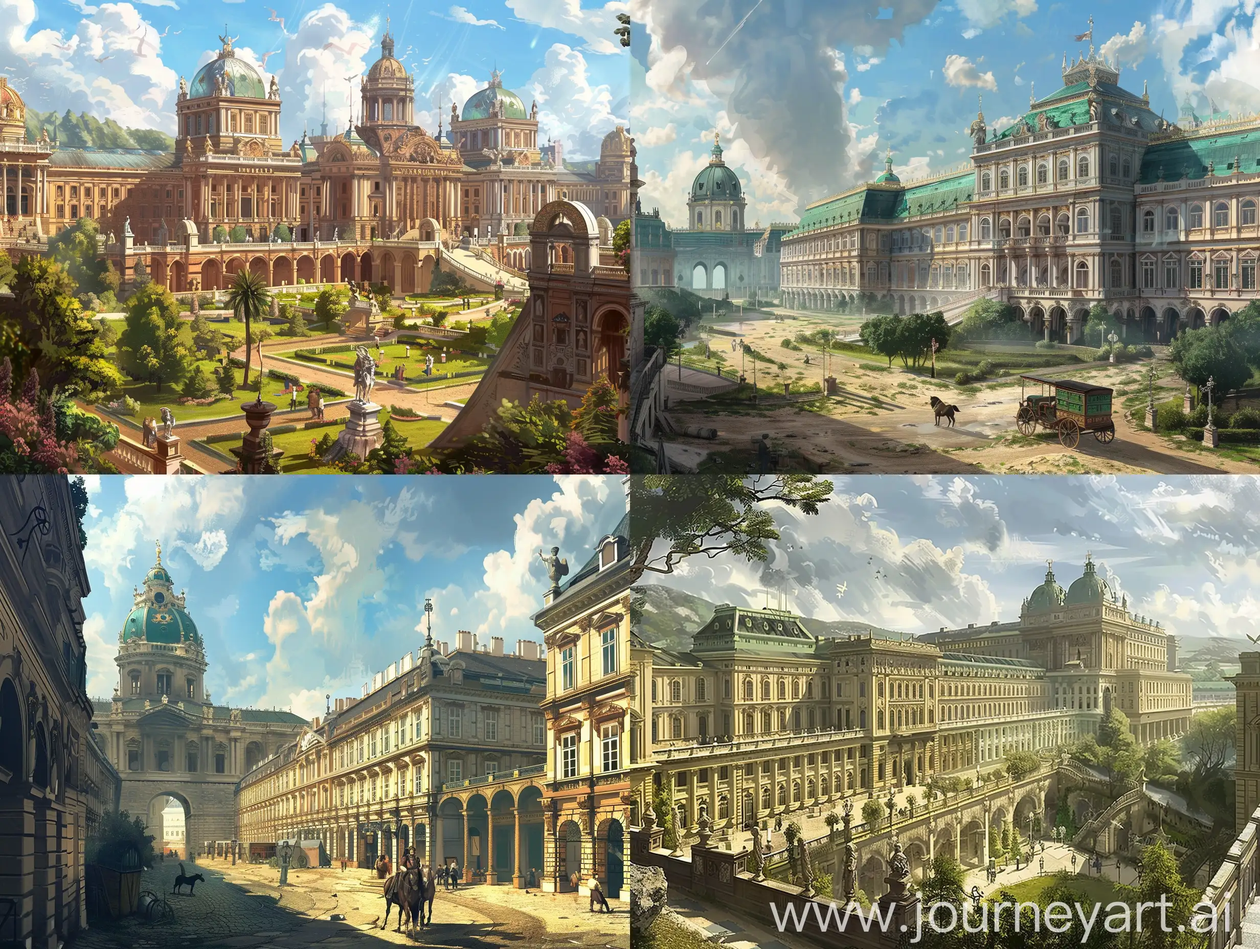 Magical-Fantasy-Version-of-Viennese-Hofburg-in-the-1810s