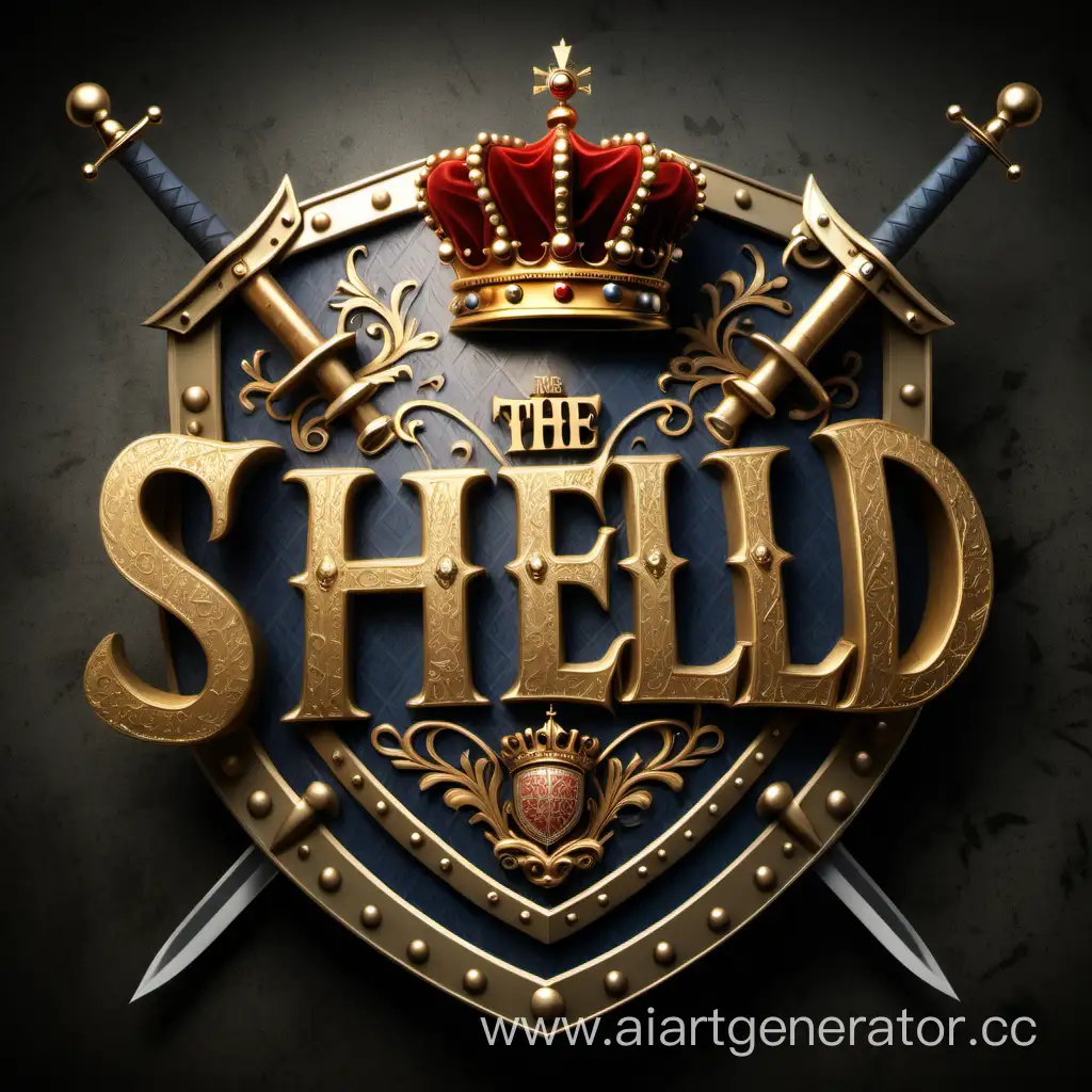 Royal-Squad-Shield-with-Vintage-Patterns-and-Swords-in-Gold