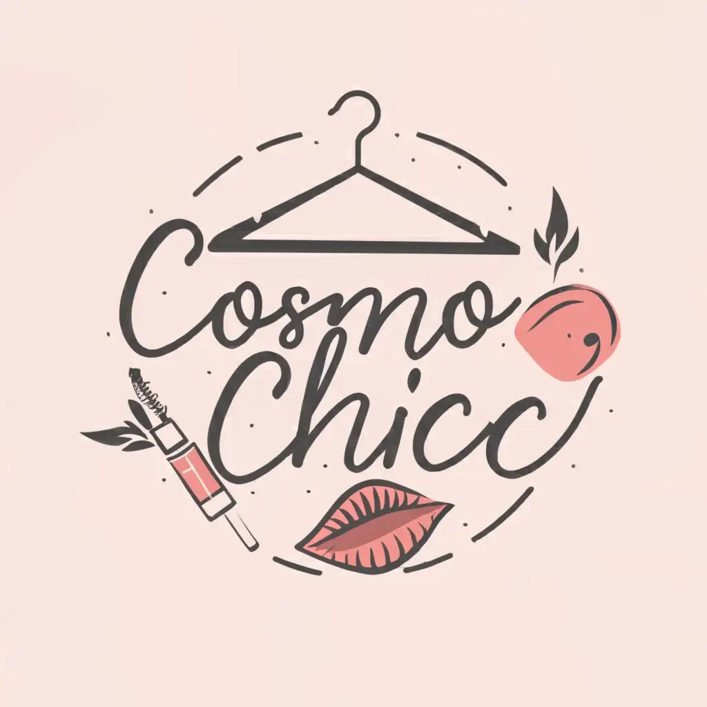 LOGO-Design-For-Cosmo-Chic-Elegant-Text-with-Versatile-Clothing-Beauty-and-Home-Theme