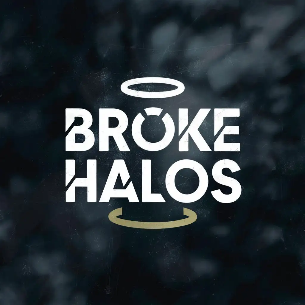 logo, halo, with the text "Broke Halos", typography, be used in Animals Pets industry