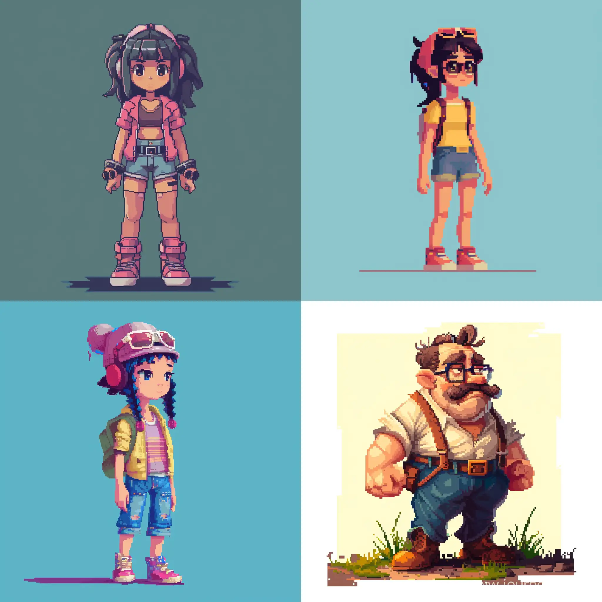 Colorful-Pixel-Character-Design-Collection-Version-6