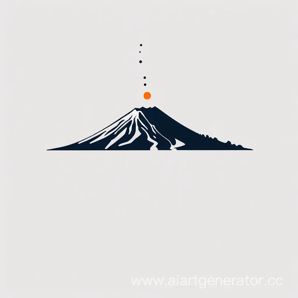  вулкан Этна, минимализм, белый фон, высокое качество
