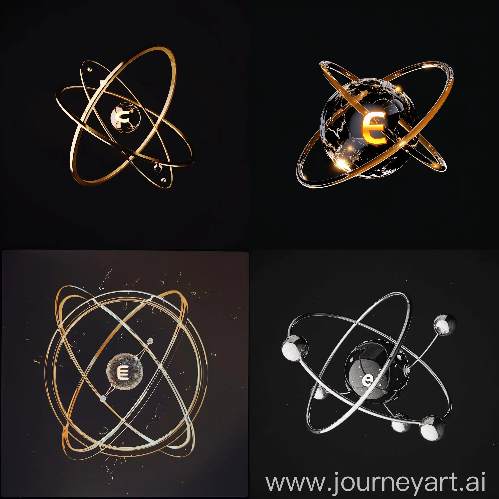 Electron-Orbiting-Atom-Nucleus-with-Flashy-Ring
