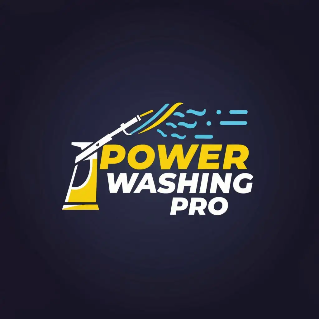 a logo design,with the text "power washing pro", main symbol:washing business,Moderate,clear background