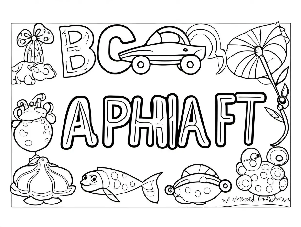 Alphabet-Letter-Tracing-Kid-Activity-Coloring-Page-for-Children-Simple-Black-and-White-Line-Art
