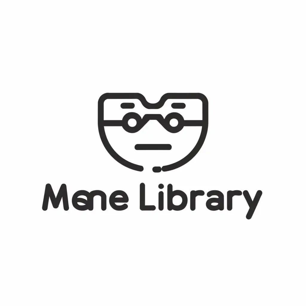 a logo design,with the text "Meme Library", main symbol:meme face,Moderate,clear background