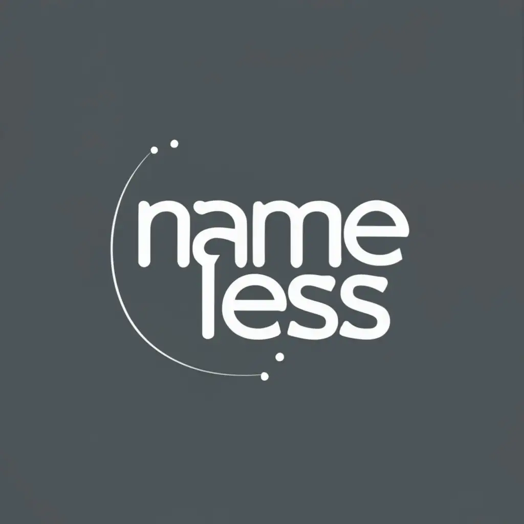 logo, EMPTY, with the text "Name Less", typography, be used in Internet industry