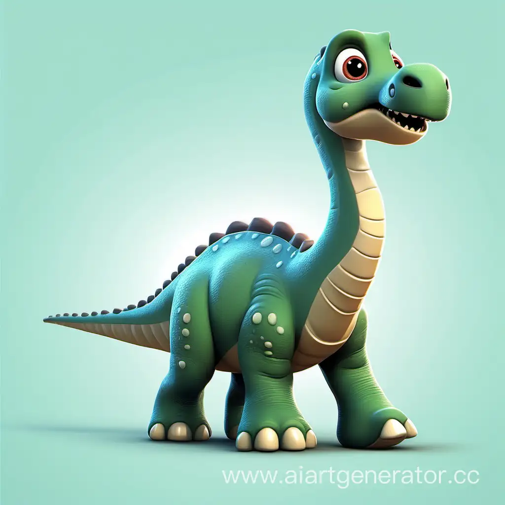 Adorable-Realistic-Disney-3D-Diplodocus-Dinosaur-Illustration