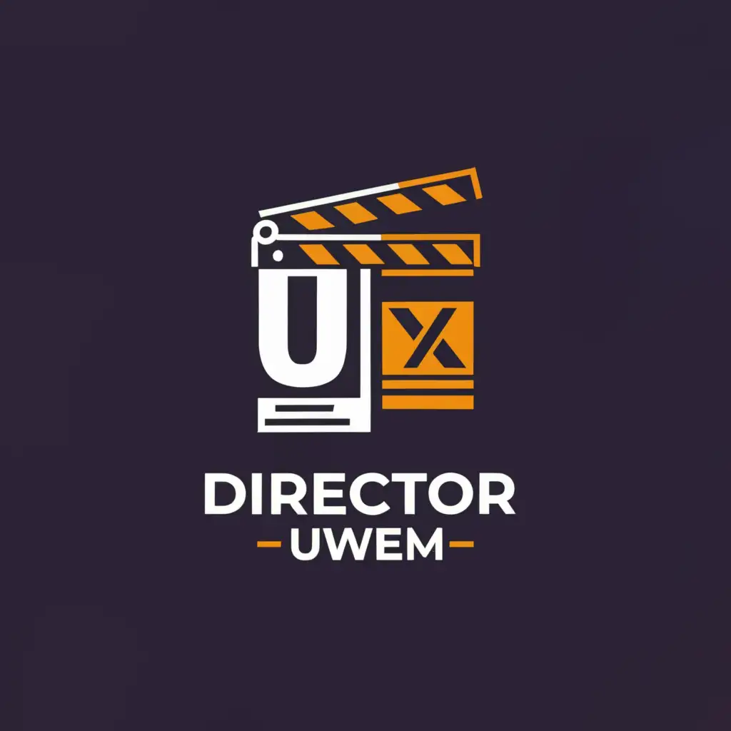 a logo design,with the text "Director Uwem", main symbol:Director Uwem,Moderate,be used in Entertainment industry,clear background