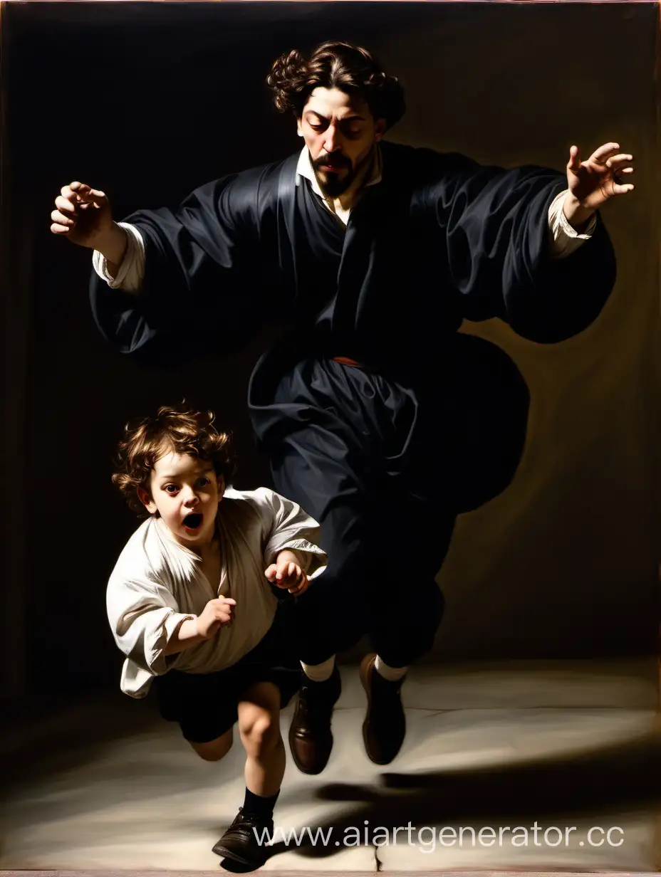 Heartwarming-Winter-Reunion-Father-and-Son-Embrace-in-CaravaggioInspired-Art