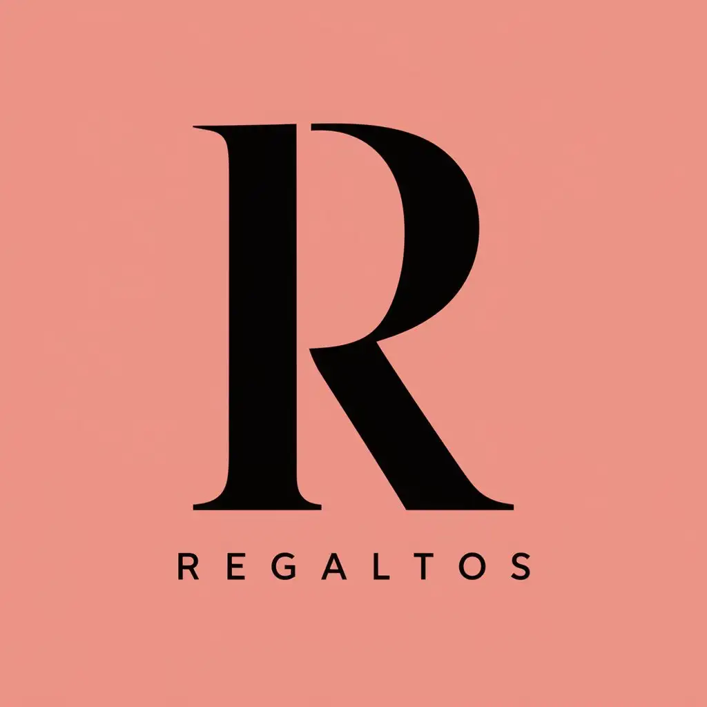 logo, R, with the text "Regaltos", typography, be used in Retail industry
