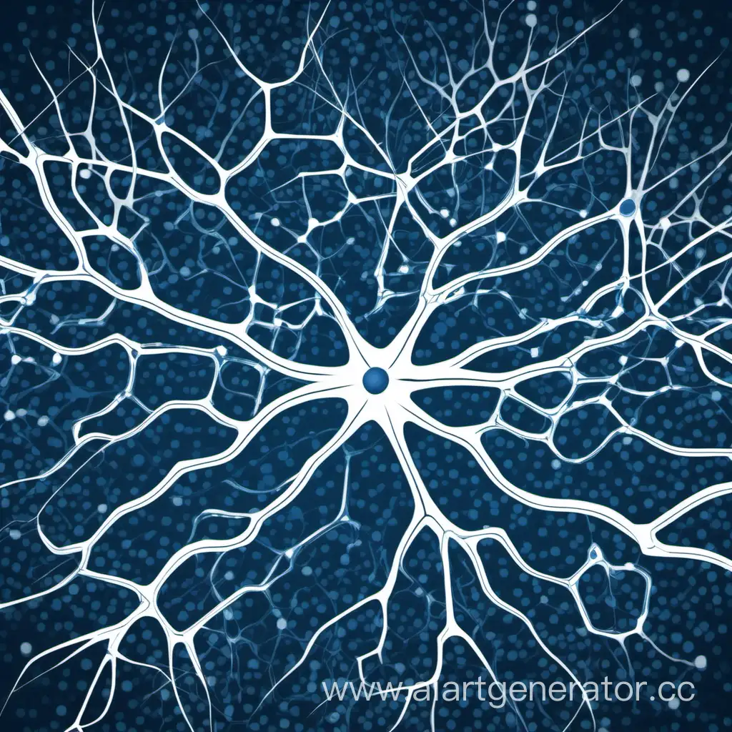 Blue-Neurons-on-White-Background-Abstract-Brain-Cells-in-45BCEF-Shade