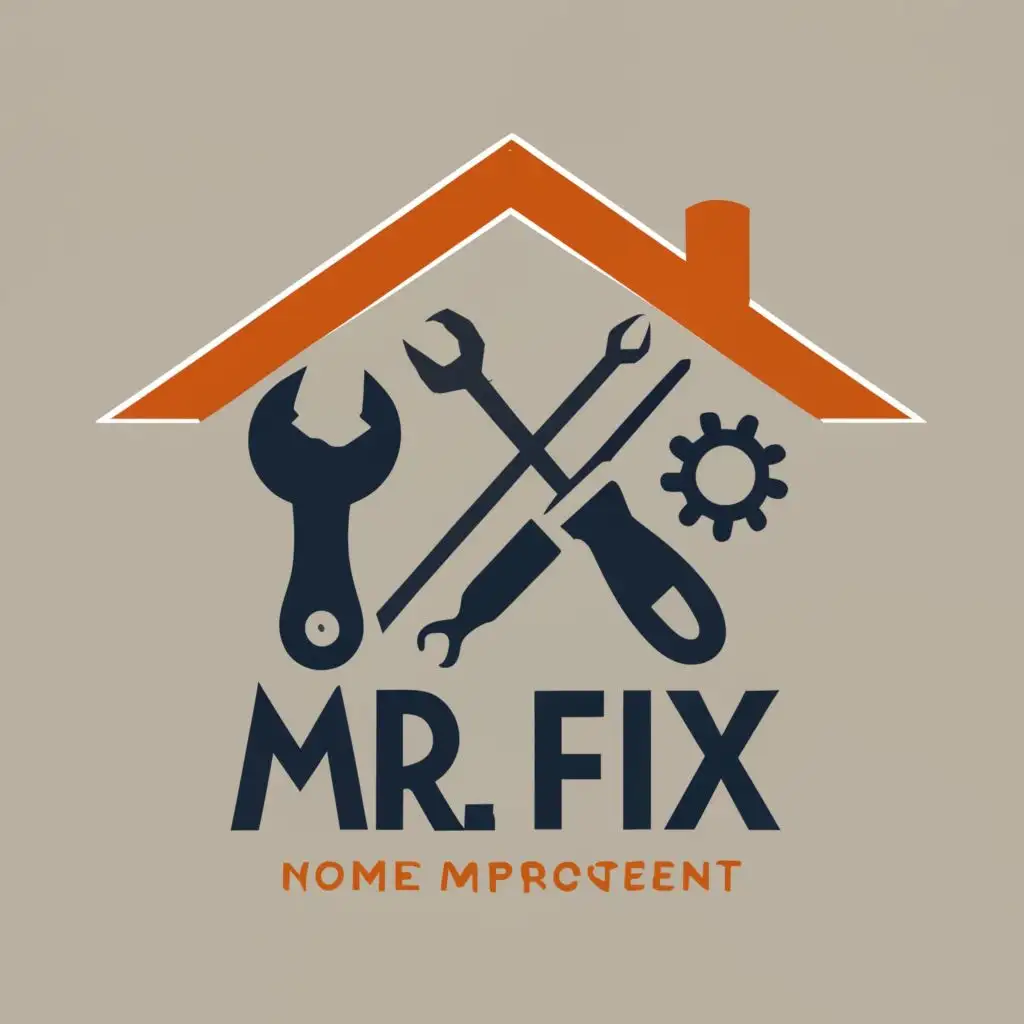 LOGO-Design-For-Mr-FIX-Tools-Home-Improvement-House-Repair-with-Bold-Typography
