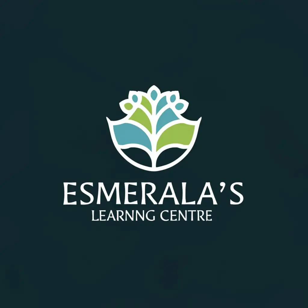 a logo design,with the text "Esmeralda's Learning Centre", main symbol:key, book,Moderate,be used in Education industry,clear background